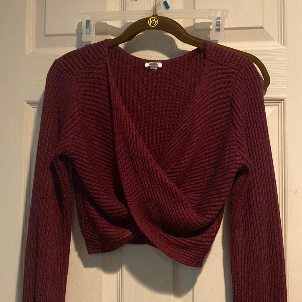 Garage wrap sweater